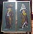 Pair of Large Barry Leighton-Jones Oil Paintings, The Street Urchins, circa 1960s Material: Oil on board and gilt metal...
