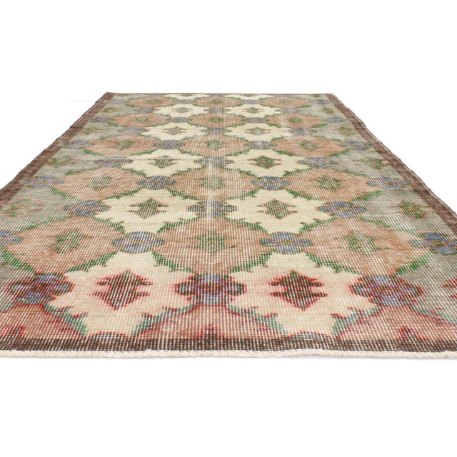 Rustic Vintage Turkish Sivas Rug - 02'11 x 06'03 For Sale - Image 3 of 5
