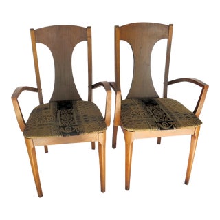 Hans Wegner Style Danish Side Chairs - A Pair For Sale