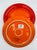 Ceramic Le Creuset Stoneware Vancouver Flame Orange 4pc Dinner Plates Set 10.5" For Sale - Image 7 of 8