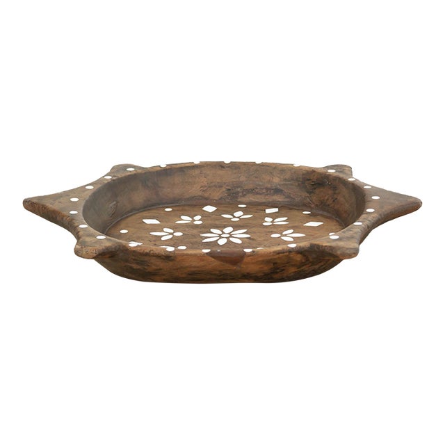 Painted Vintage Floral Art Centerpiece For Sale