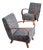 Czechoslovakian Art Deco Type C Armchairs by Jindřich Halabala for Up Závody, 1930s, Set of 2 For Sale