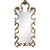 Large Rococo-Style Mirror W/ Gold Frame & Antiqued Mirror. Usa, 21st Century For Sale