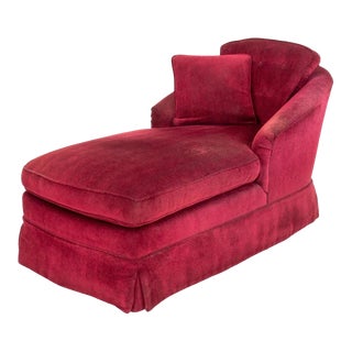 Upholstered Chaise Lounge For Sale