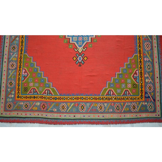 1930s Antique Oushak Rug Turkish Hand Woven Oversized Area Rug - 9′10″ × 12′10″ For Sale - Image 15 of 18