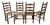 Rush Seat Ladder Back Chairs -Set of Four For Sale