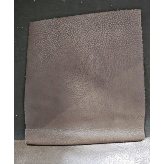 Hancock & Moore Tufted Tan Leather Club Chair Arm Chair W Match Ottoman For Sale - Image 11 of 11