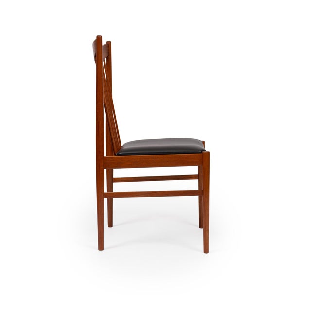 Brown Vintage Arne Vodder Teak Dining Chairs for Sibast Model 422 Danish Mid-Century Set of 4 For Sale - Image 8 of 16