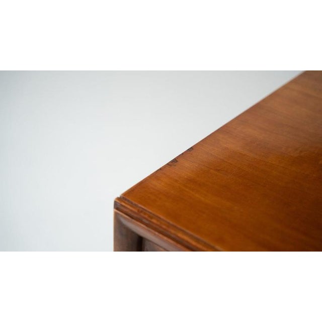 Large Mid-Century Modern Wood Desk attributed to Osvaldo Borsani, Italy, 1950s For Sale - Image 17 of 18