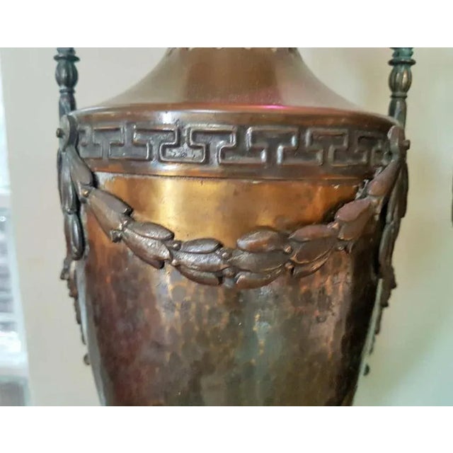 Napoleon III Empire French Brass Vases, Set of 2 For Sale - Image 13 of 18