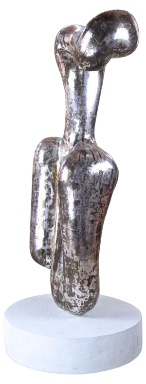 Abstract Silvered Sculpture by M. Treml, 2018