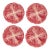 Radicchio Hand-Painted Ceramic Salad Plates, Set of 4 — The Mane Lion, Made in Italy For Sale