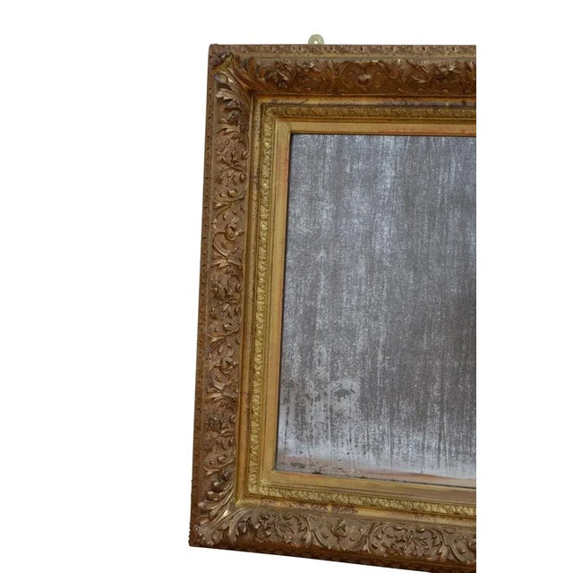 Antique Giltwood Wall Mirror, 1870 For Sale - Image 10 of 13