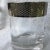 Transparent Platinum Band Rim Checkerboard Geometric Pattern Lowball Glasses-Set of 6 For Sale - Image 8 of 13
