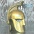 Metal Vintage Regency Brass Gladiator Helmet For Sale - Image 7 of 7