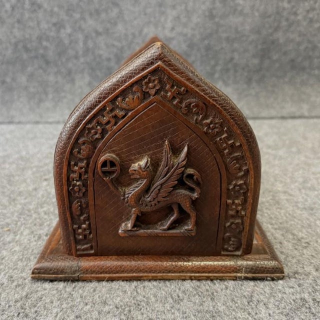 Wood Early 1900s Mahogany Adjustable Bookends For Sale - Image 7 of 10