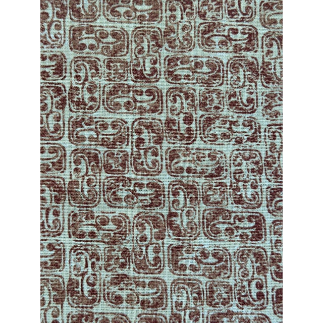 Traditional Kerry Joyce Textiles 6 Yards Linen Print - Daya Fabric Carnelian / 1043-05 / For Sale - Image 3 of 7
