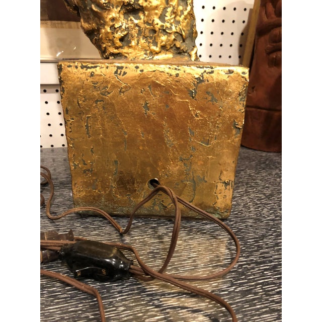 1960s Monumental Brutalist Sculptural Lamp of a Woman For Sale - Image 10 of 11