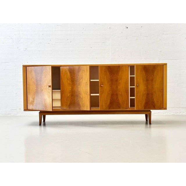 Brown Walnut Sideboard, 1950s For Sale - Image 13 of 18