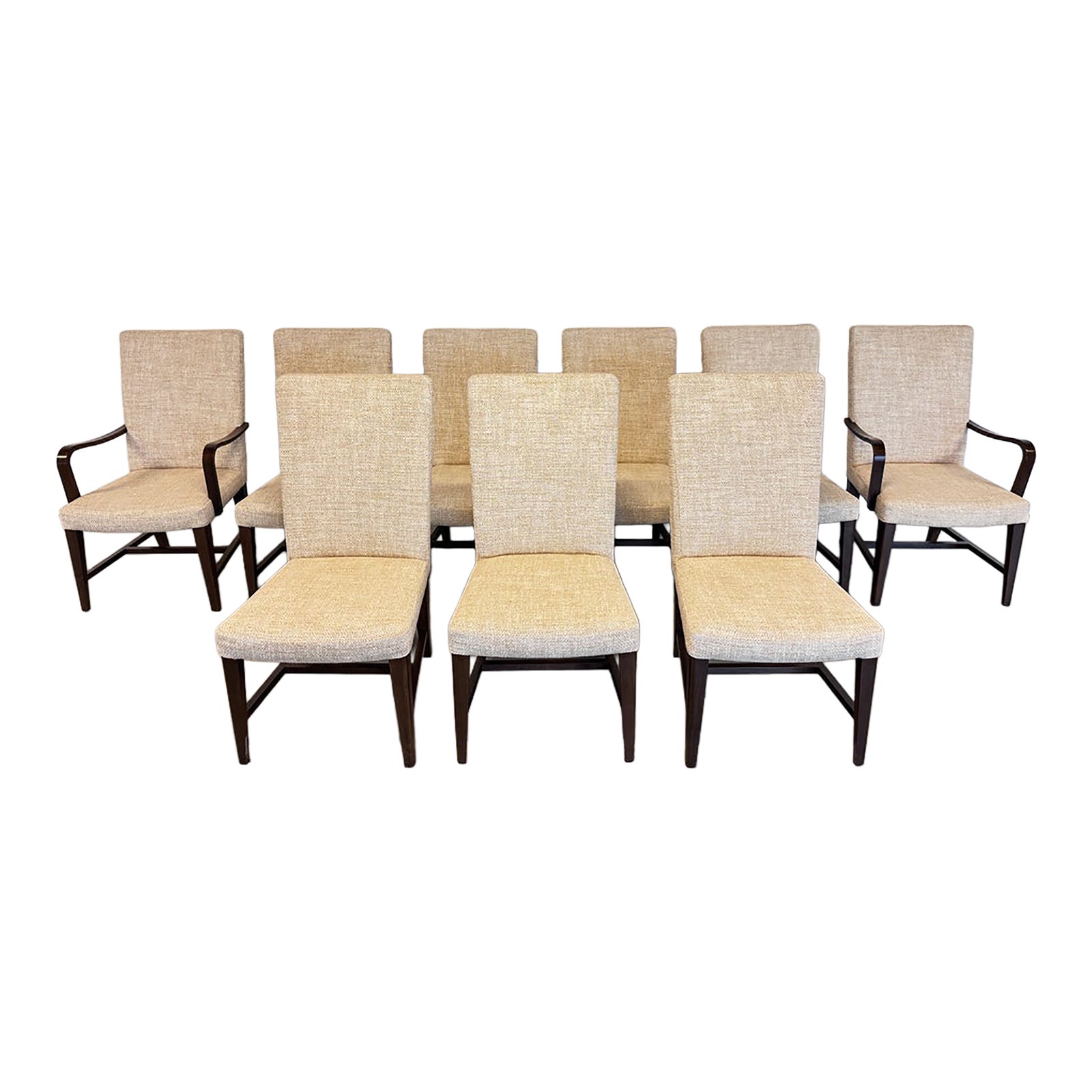Studio H Holly Hunt Collection Dining Chairs - Set of 9 | Chairish