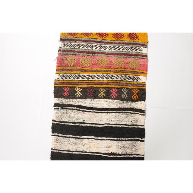 Kitchen Decor Vintage Kilim Runner For Sale - Image 4 of 10