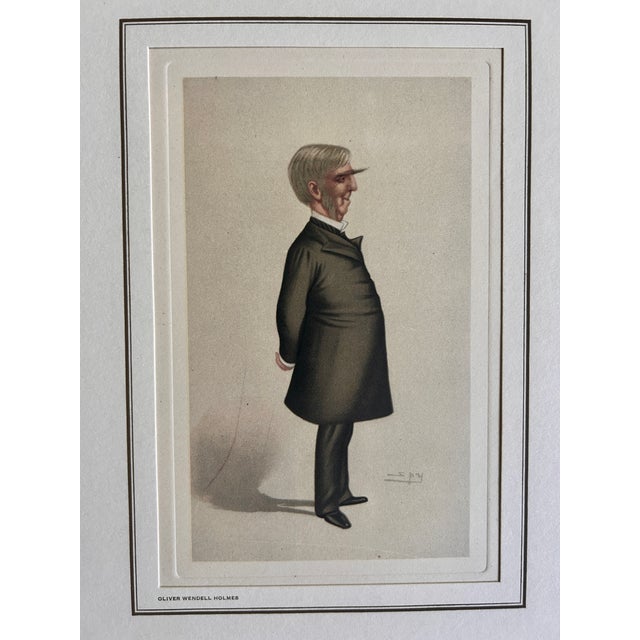 Set of Four Vintage Vanity Fair "Spy" Scientific Caricature Prints For Sale - Image 4 of 6