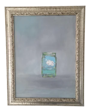 Original Painting Hope in a Glass by Natalie Mitchell