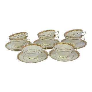 English Mintons Teacups & Saucers - Service for 8