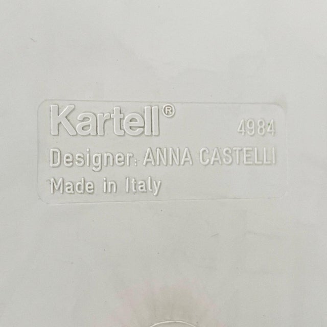 White Laundry Bin by Anna Castelli for Kartell, 1970s For Sale - Image 6 of 11