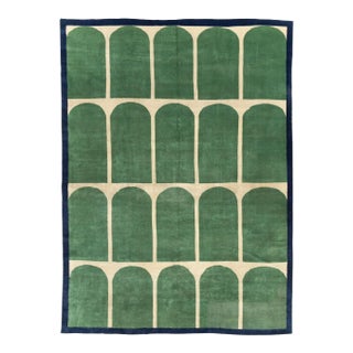 Galerie Shabab Collection Mid-20th Century Turkish Art Deco Style Room Size Rug For Sale