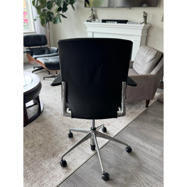 Vitra Meta Leather Swivel Chair For Sale In San Francisco - Image 6 of 8