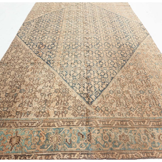 Antique Persian Malayer Fragment BB7578 7'4" × 13'3"