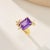 Kai Amethyst White Sapphire Butterfly Ring in 14k Gold Ring, size 9.5 For Sale - Image 10 of 11