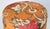 Vintage Moroccan Round Pouf Ottoman in 1970s Psychedelic Floral Velvet For Sale In Palm Springs - Image 6 of 17