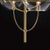 Vico Magistretti Satin Gold Lyndon Suspension Lamp with Glass by Vico Magistretti for Oluce For Sale - Image 4 of 7
