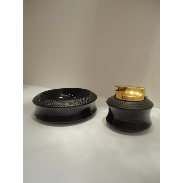 Black Ashtray & Lighter Set by Tapio Wirkkala for Rosenthal, 1970s, Set of 2 For Sale - Image 8 of 13