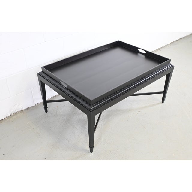 Baker Furniture Barbara Barry Coffee Table, Newly Refinished For Sale - Image 11 of 11