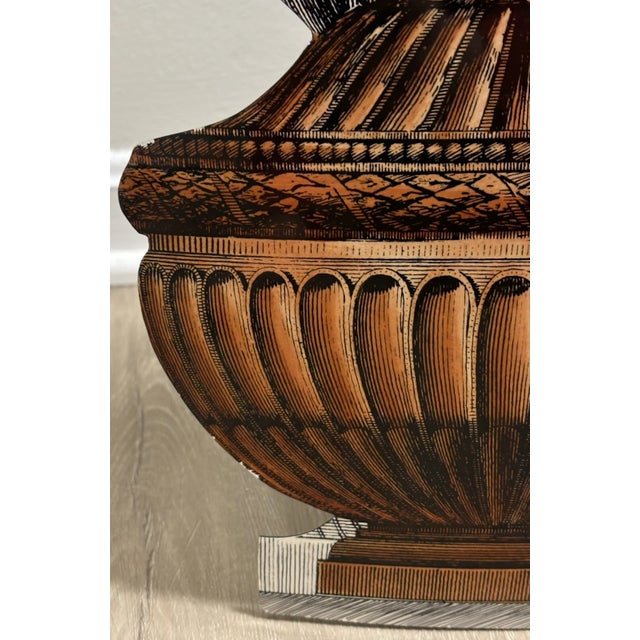 Vintage Fornasetti "Vasi Antichi" Trompe l'Œil Metal Umbrella Stand For Sale In Dallas - Image 6 of 9
