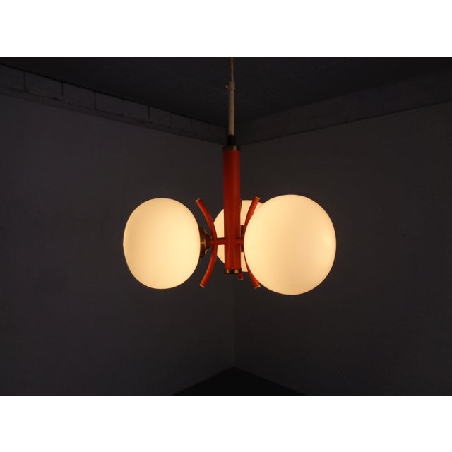 Space Age Sputnik Ceiling Lamps with Glasses by Richard Essig, Germany, 1970s, Set of 2 For Sale - Image 10 of 18