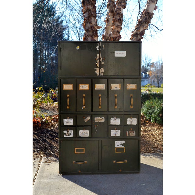 Vintage Green Industrial Vertical File Chairish