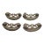 Set of Vintage Victorian Brass Bail Drawer Pulls For Sale