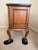 Pair of French Provincial Burl Wood Nightstands With Marble Tops – Bombe Chest Style For Sale - Image 12 of 13