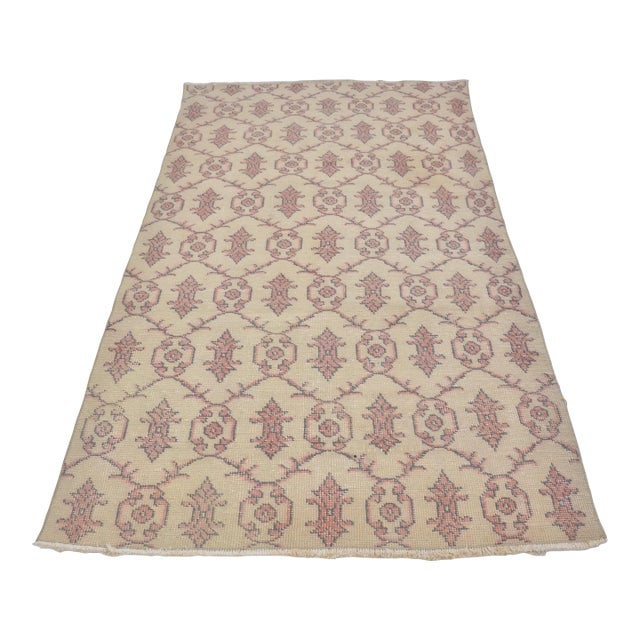 Home Living Oushak Vintage Carpet For Sale