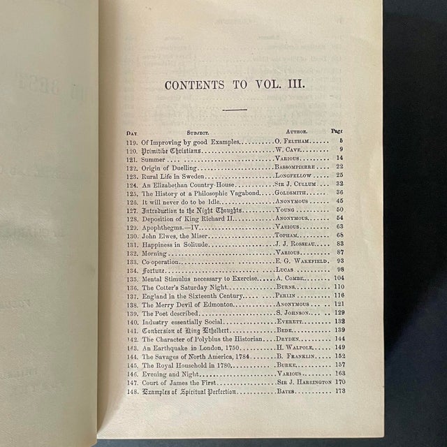 Mid 19th Century Antique Book "Half Hours With the Best Authors" Volume III by Charles Knight – Rare Porter & Coates Philadelphia Edition For Sale - Image 5 of 9