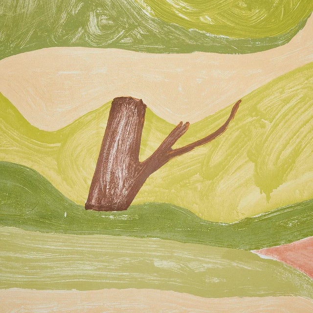 Traditional Sample - Schumacher Forest Hills Wallpaper Panel Set in Sunset For Sale - Image 3 of 6