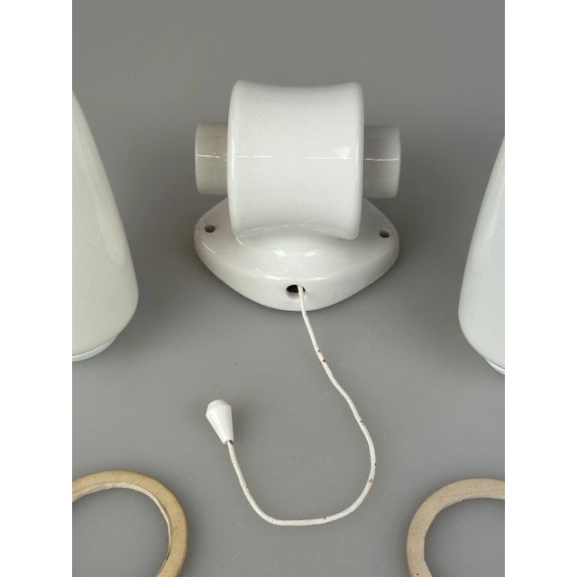 Ceramic Wall or Ceiling Lamp by Wilhelm Wagenfeld for Lindner, 1950s For Sale - Image 17 of 18