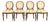 Karges Style French Regency Louis XVI Carved Mahogany and Gold Gilt Dining Chairs, Set of Four For Sale