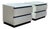 1980s Post Modern White Lacquered Rougier Nightstands - a Pair For Sale