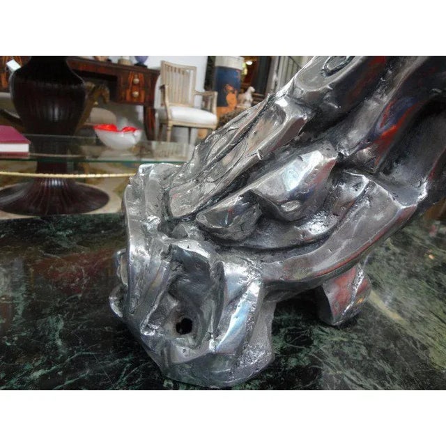 1970's Vintage Gary Brandt Signed Abstract Brutalist Sculpture For Sale - Image 4 of 13