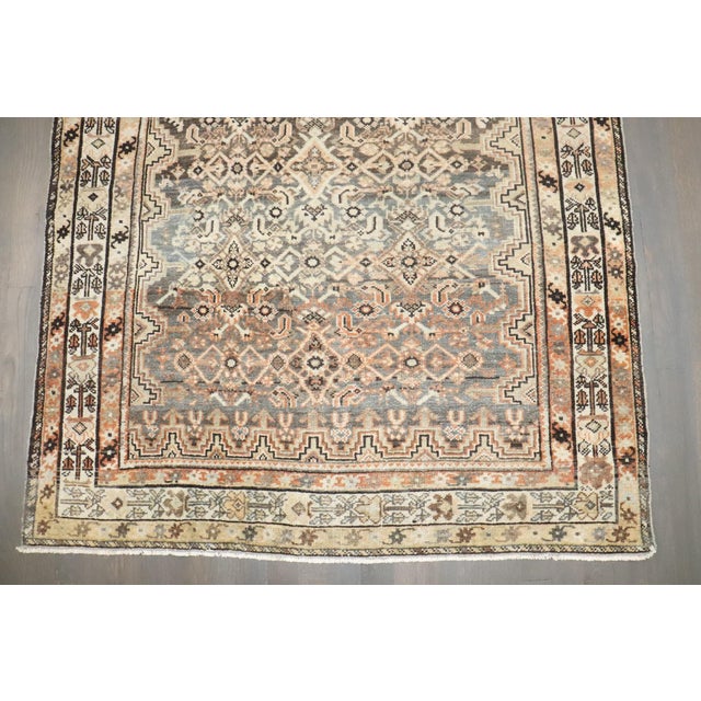 Early 20th Century Square Small Antique Persian Malayer rug no.j4239 For Sale - Image 5 of 7